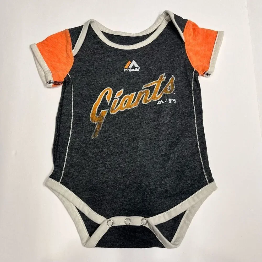 Cooperstown Collection By Majestic   SF Giants Bodysuit   Sz  3/6 Months